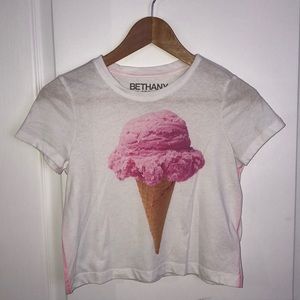 Aeropostale BETHANY MOTA Ice Cream Crop-top